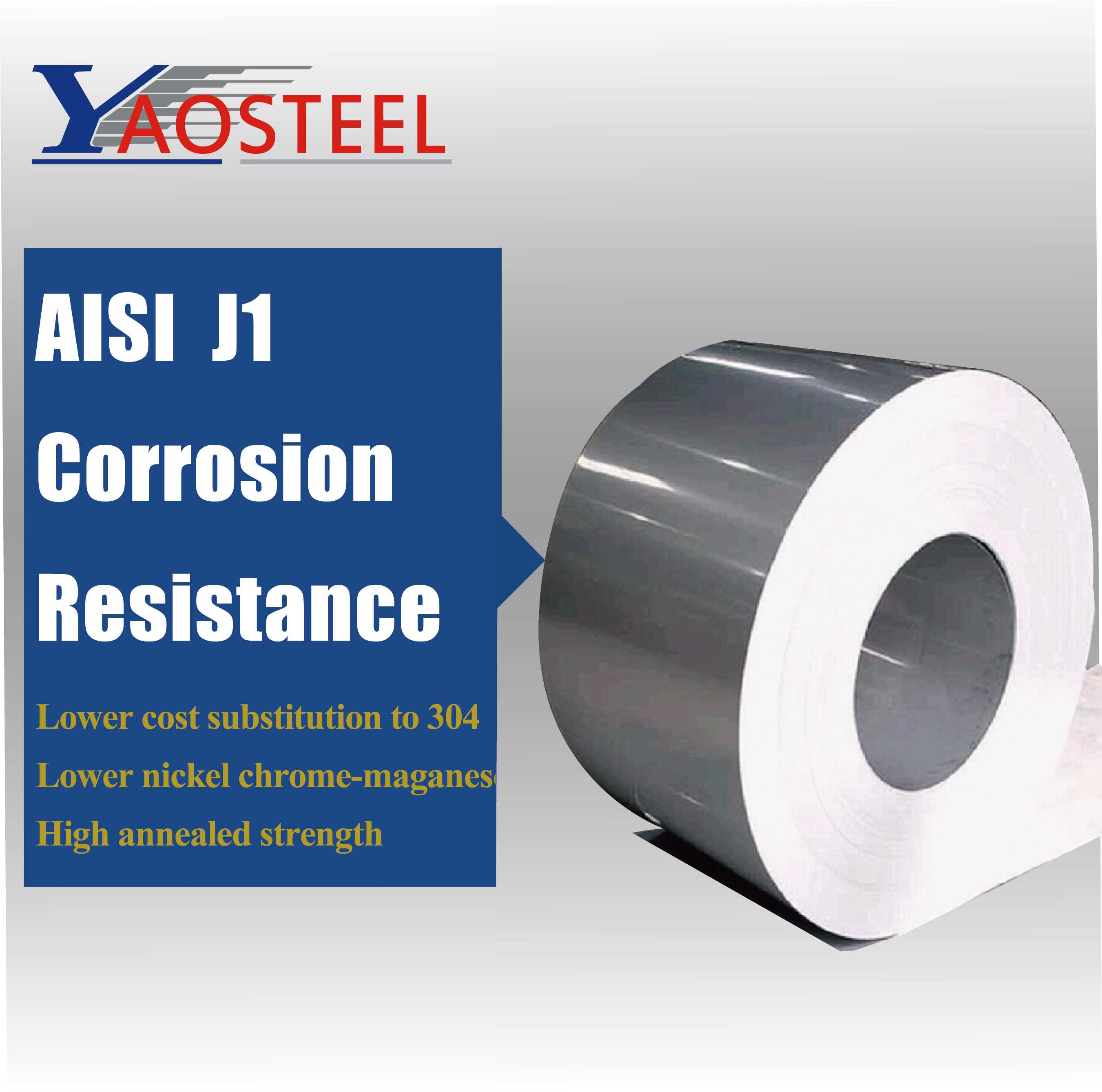 J1 stainless steel coil